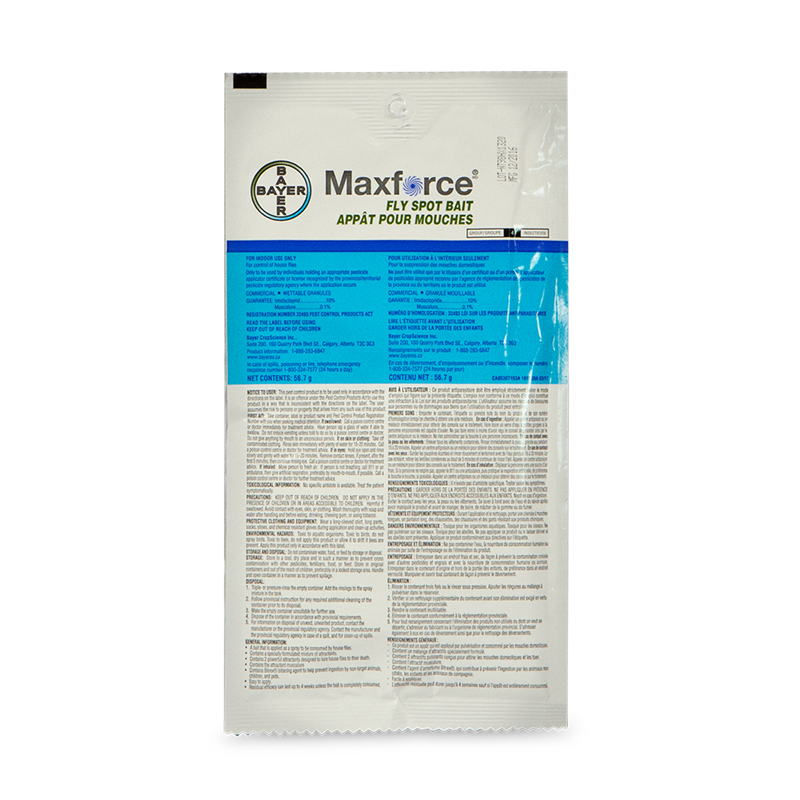 Maxforce fly spot bait label
