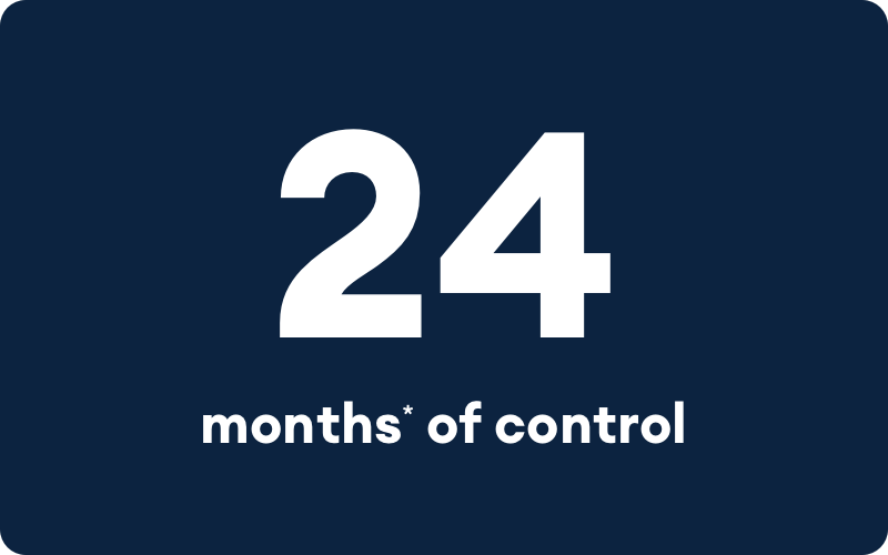24 months of control  