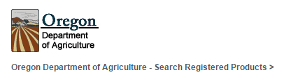 Oregon Department of Agriculture Fertilizer Products