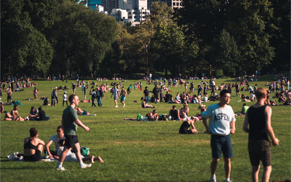 park with people
