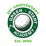 20th anniversary green start academy est 2005 logo