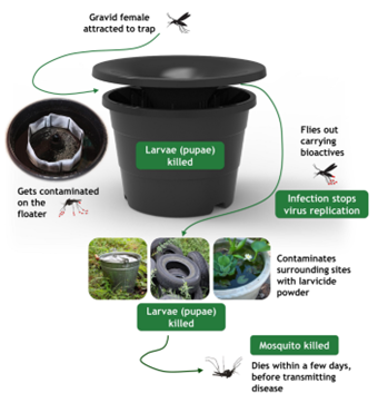 how the in2care mosquito station works