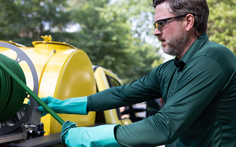 operator wearing ppe