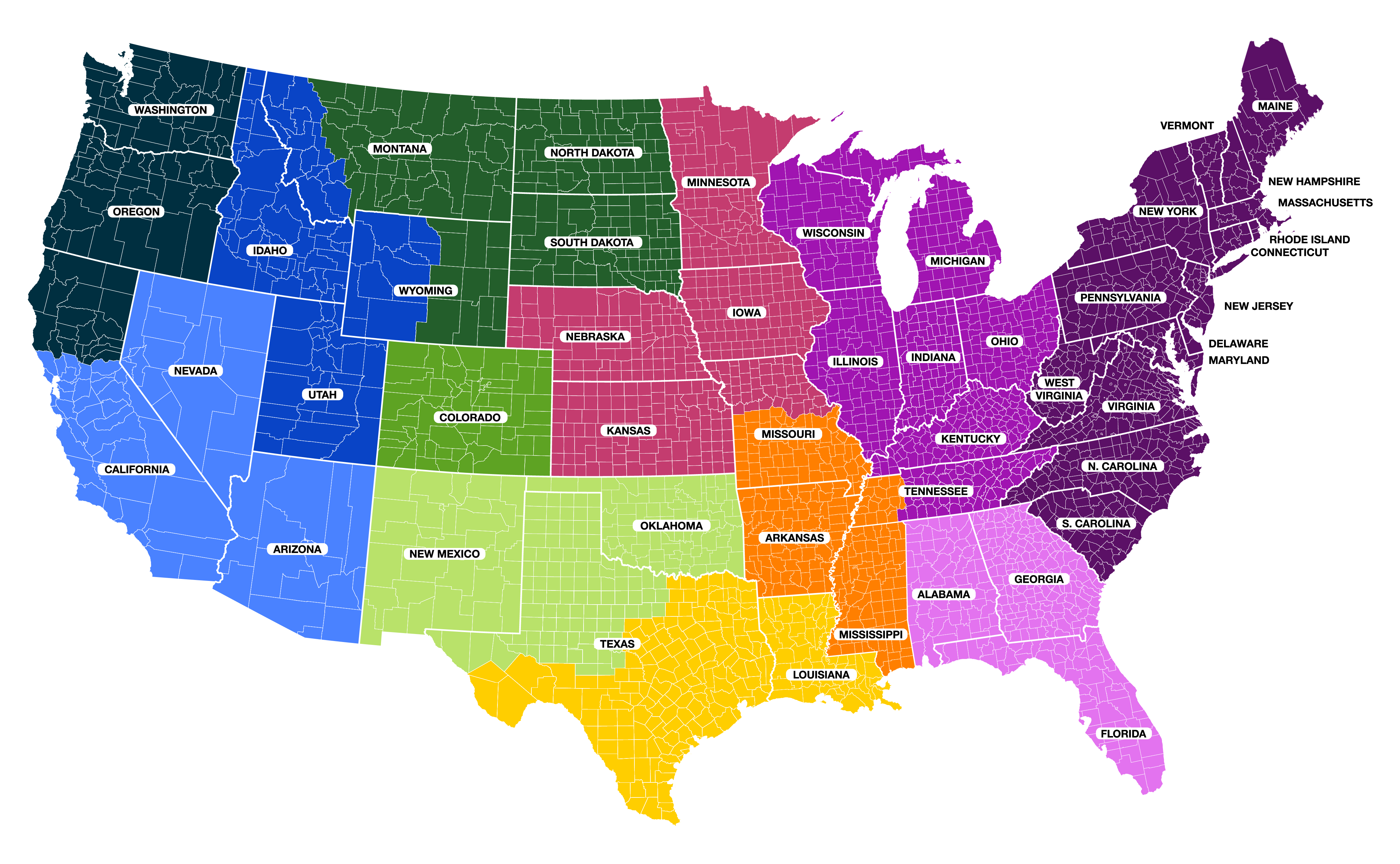 industrial vegetation management territory map
