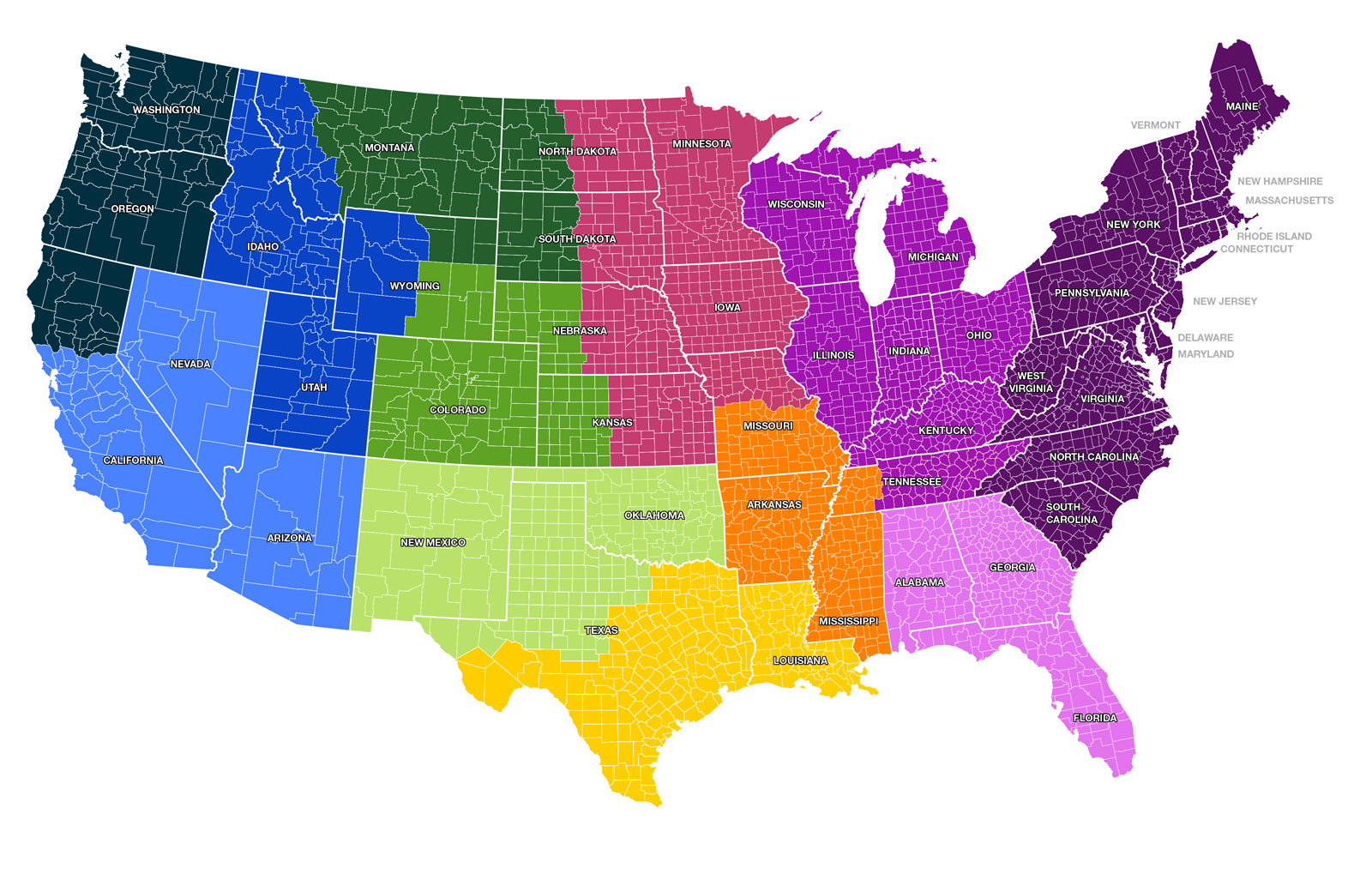 industrial vegetation management territory map