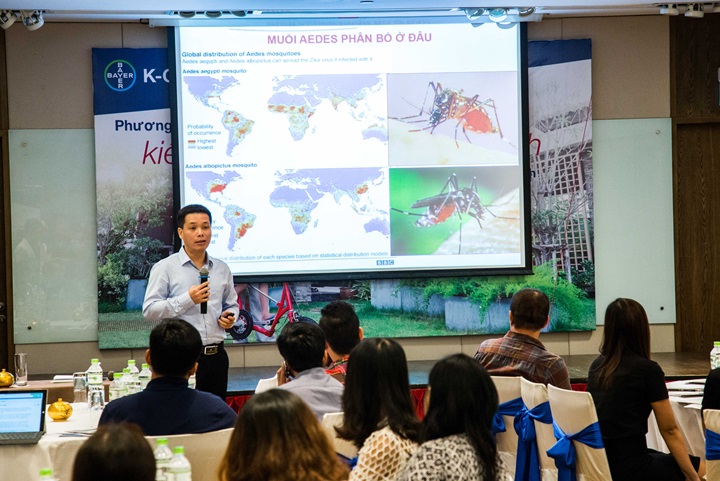 Mr. Le Trung Kien presents the current state of dengue hemorrhagic fever in Vietnam and his experience using K-Othrine® Polyzone™ 62.5 SC
