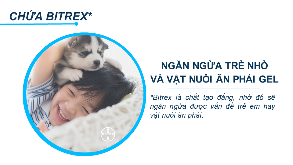 Maxforce Quantum 0.03% chứ Bitrex thân thiện cho trẻ nhở và vật nuôi